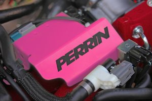 Subaru WRX STI Boost Control Solenoid Cover - Perrin Performance - Hyper Pink - `08-`21 Subaru WRX STI Boost Control Solenoid Cover - Perrin Performance - Hyper Pink - `08-`21